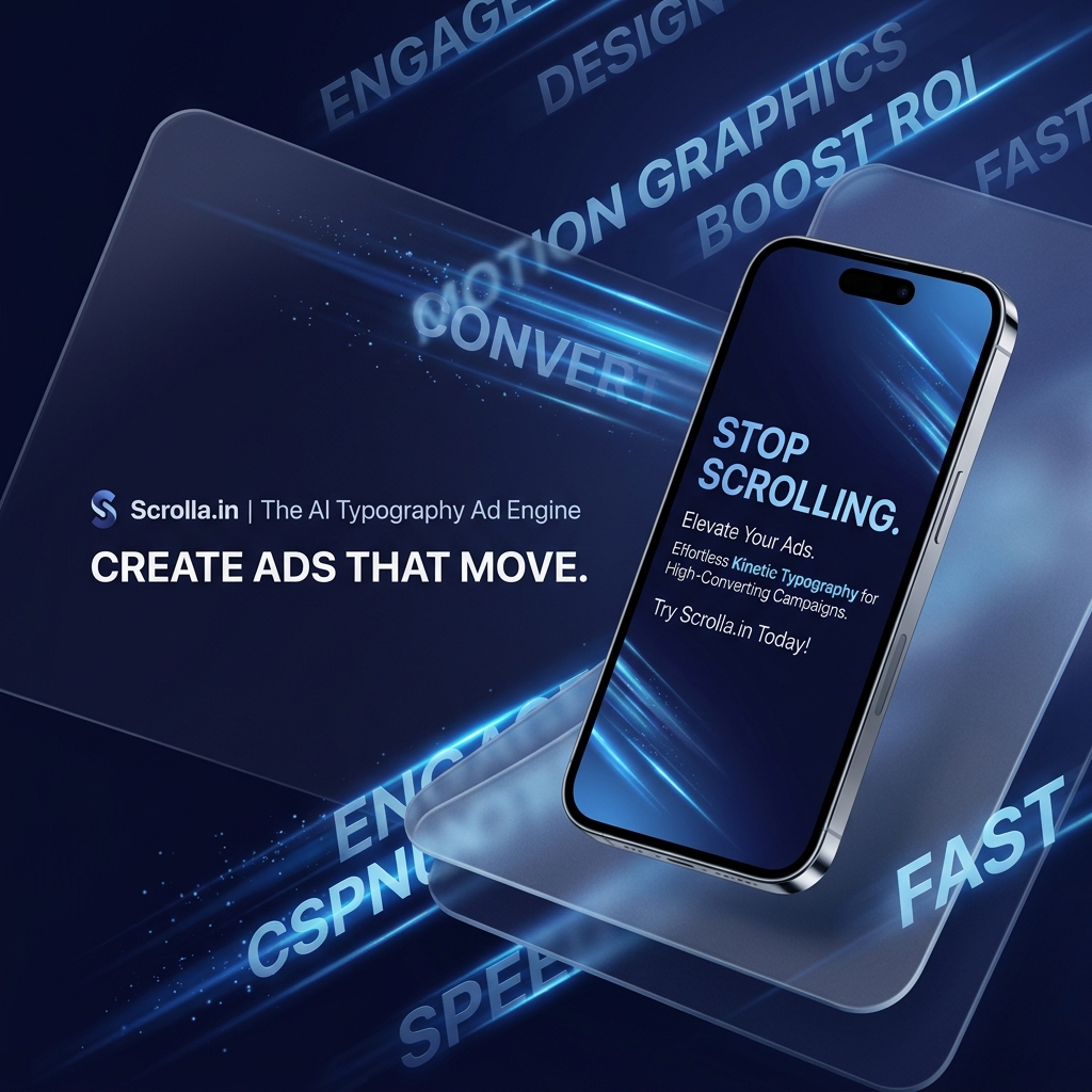 Scrolla.in | The AI Typography Ad Engine for Viral Growth